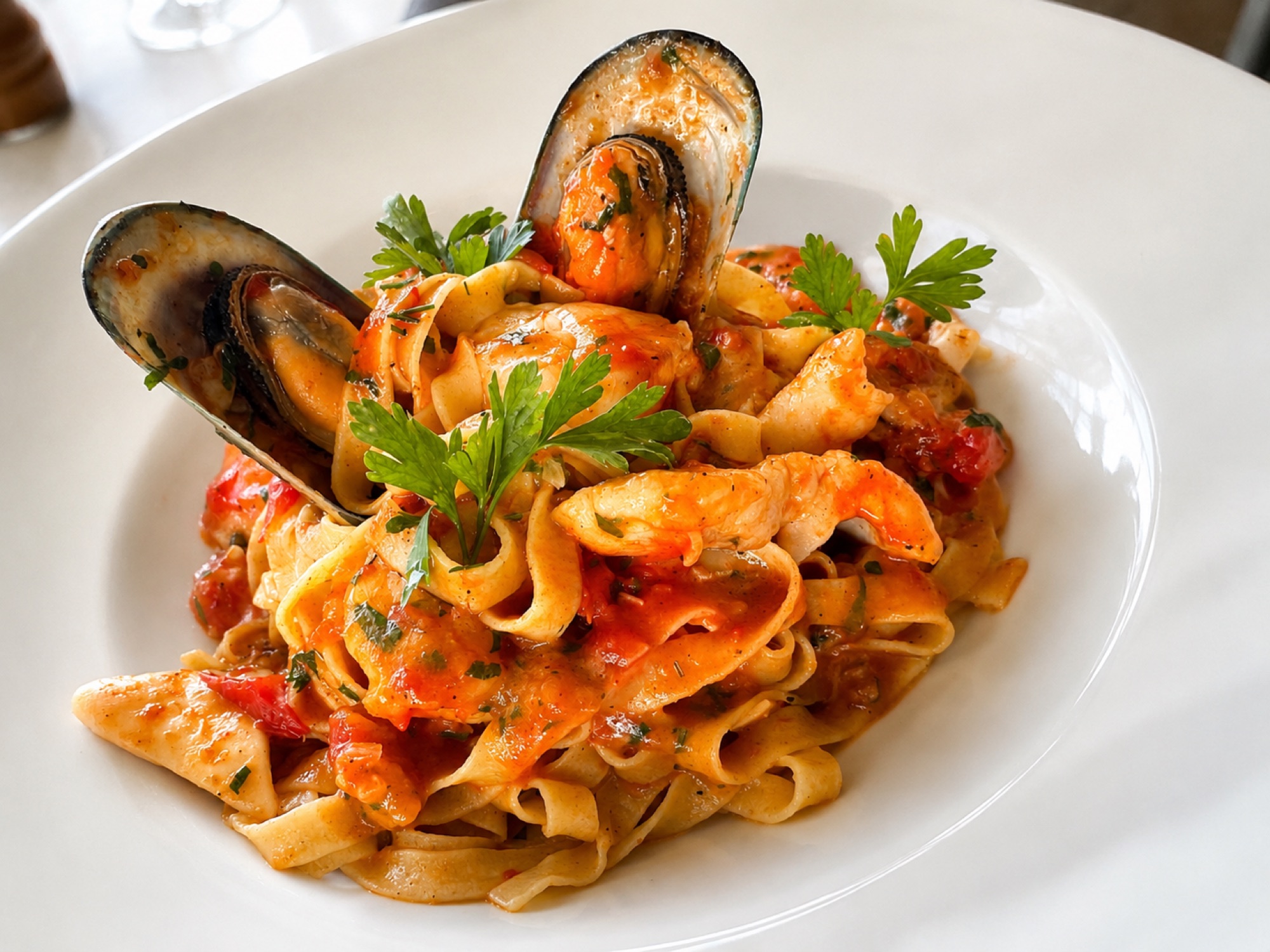 Seafood pasta