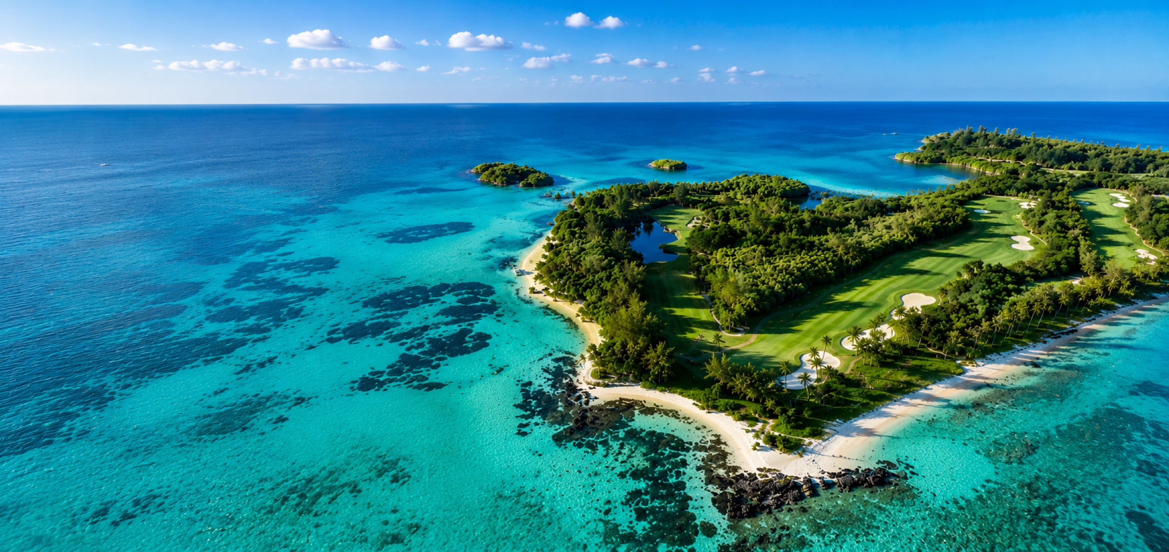 Île aux Cerfs Golf Club, an island championship course off the east coast of Mauritius