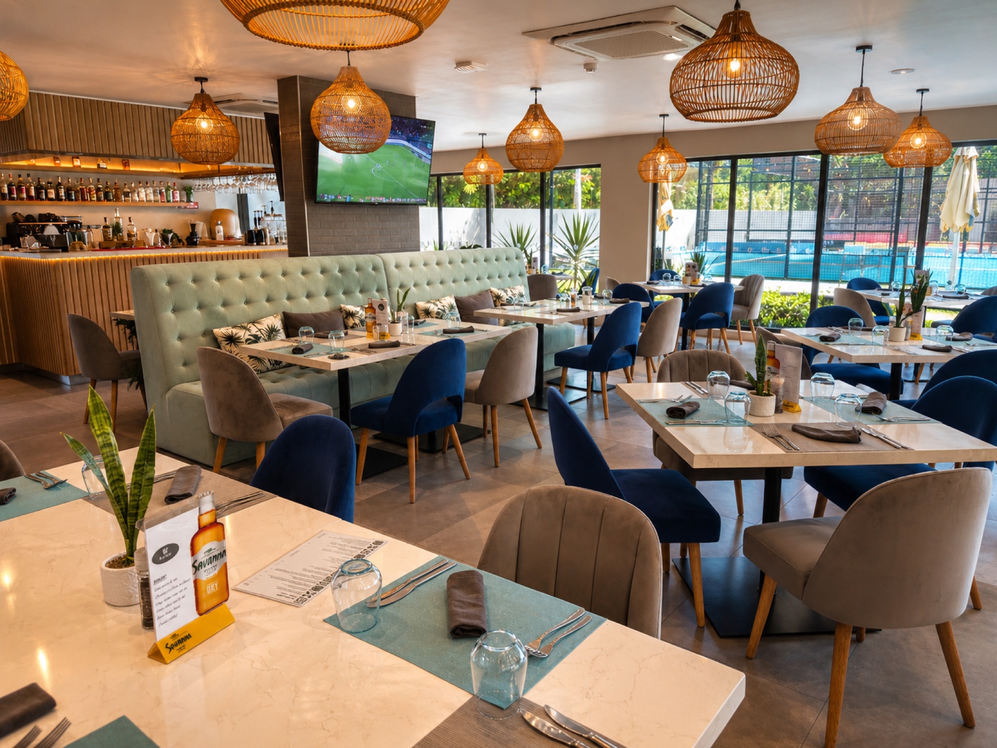 Five-star signature restaurant dining room