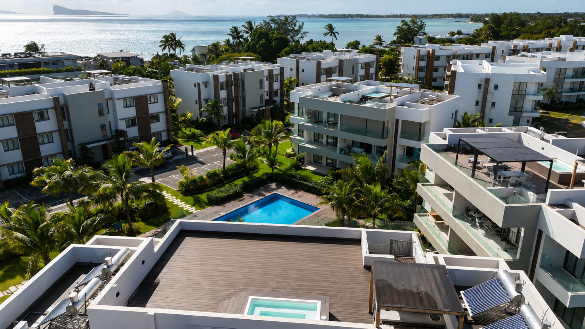 Rooftop pool with panoramic views